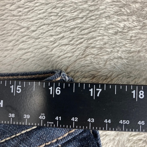 ana A New Approach Jeans Womens Size 10 Bootcut Dark Wash Flap Pockets Stretch - Picture 8 of 16